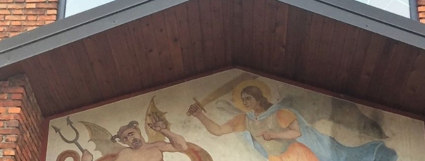 San Michele Rho facciata dettaglio